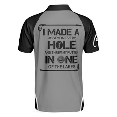 I Made A Bogey On Every Hole Funny Golf Polo Shirt, Simple Golf Shirt Design With Sayings, Best Golf Gift Idea - Hyperfavor