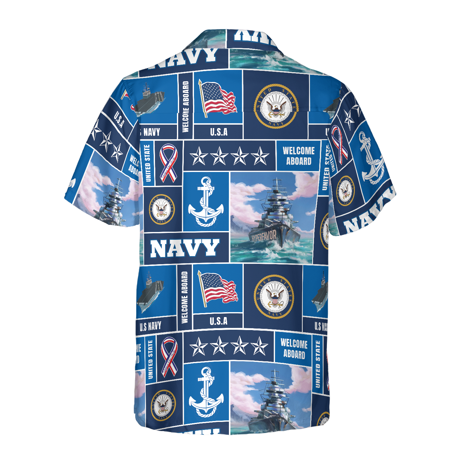 Veteran Soldier US Navy Welcome To Aboard Hawaiian Shirt - Hyperfavor