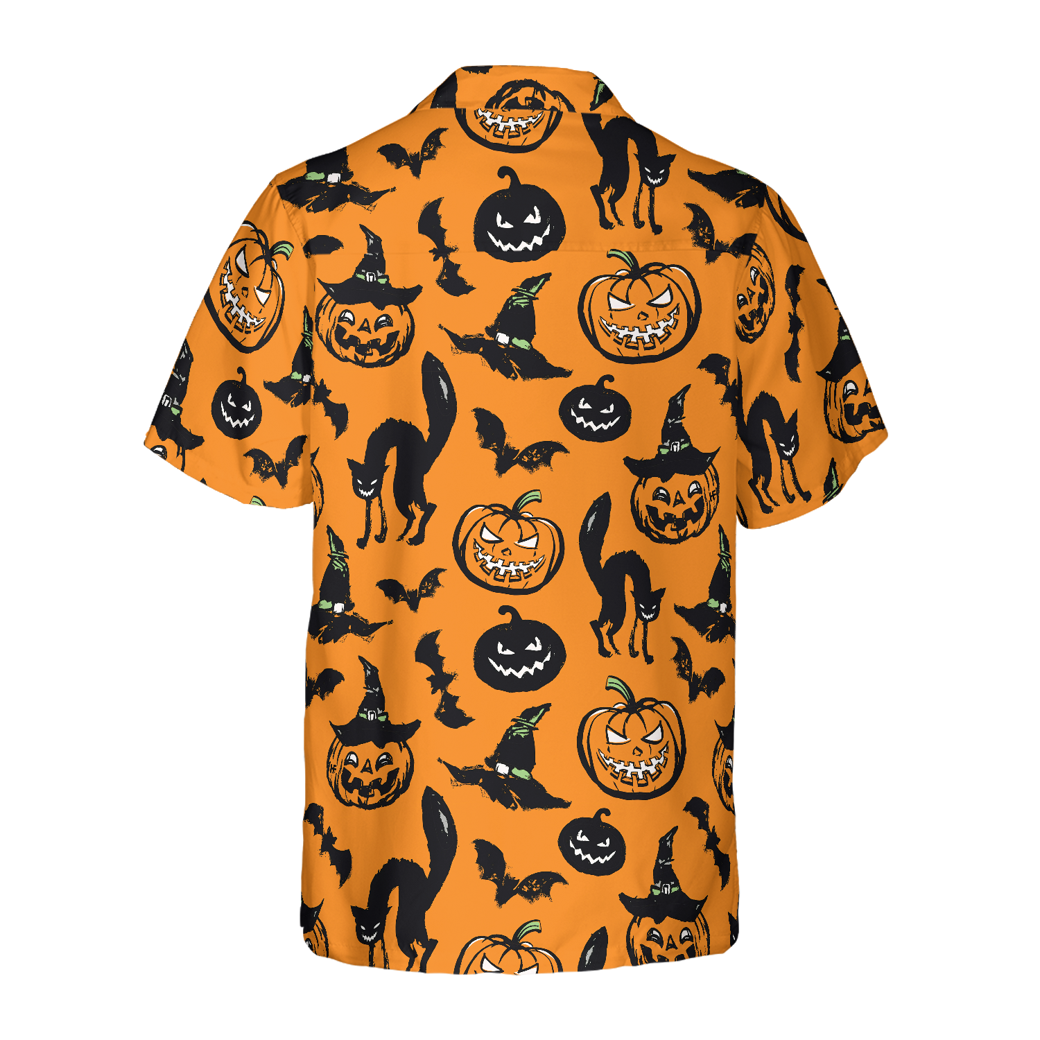 Halloween Pattern Hawaiian Shirt - Hyperfavor