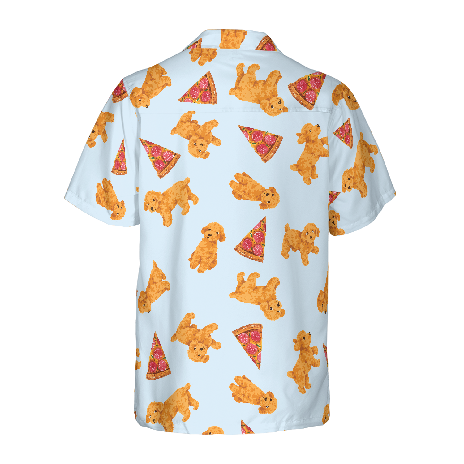 Pizza And Poodles Shirt For Men Hawaiian Shirt - Hyperfavor