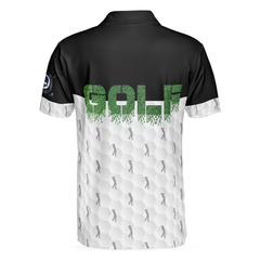 Funny Golfer Seamless Pattern Golf Polo Shirt, Golf Shirt For Men, Best Gift For Golfers - Hyperfavor