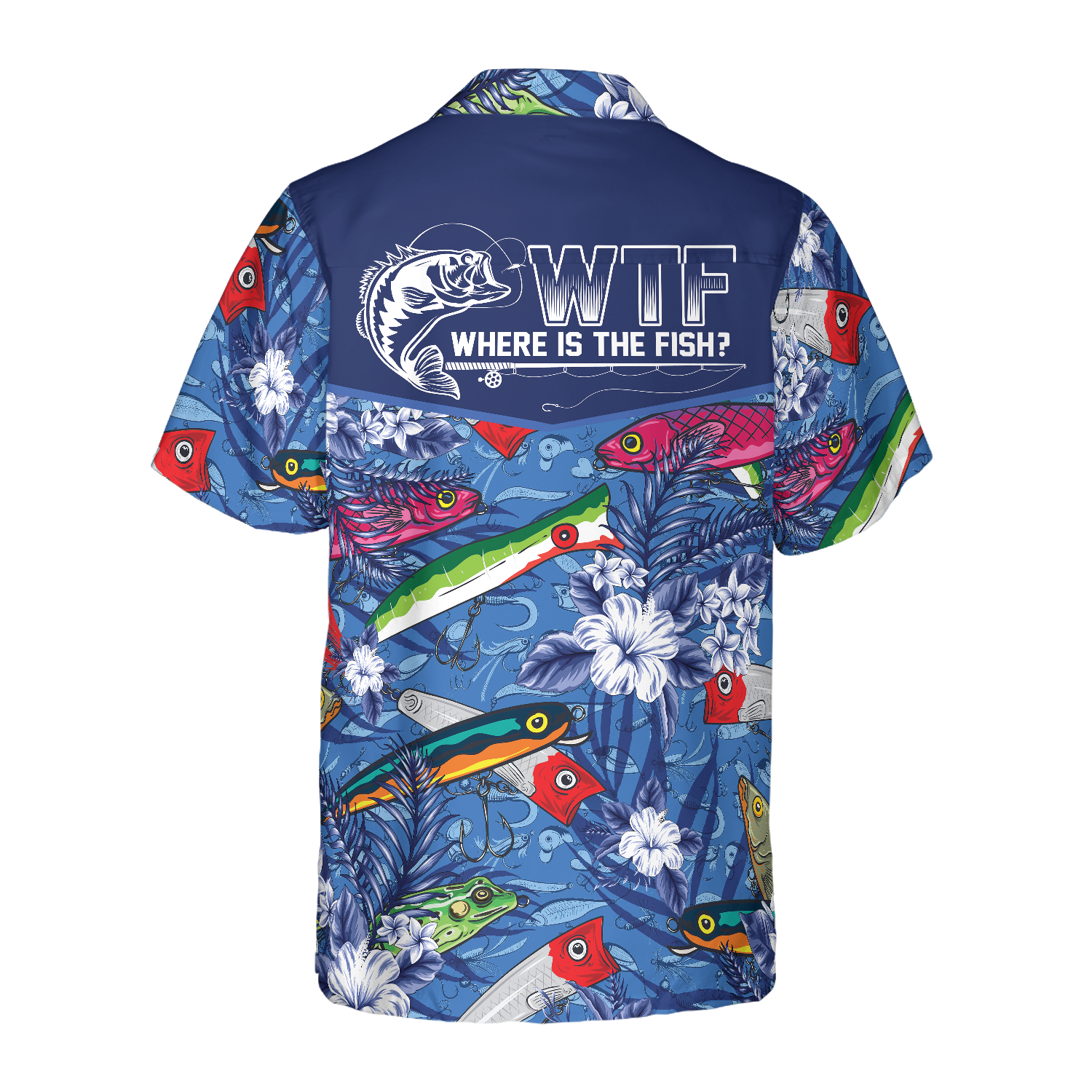 Where The Fish Fishing Hawaiian Shirt - Hyperfavor