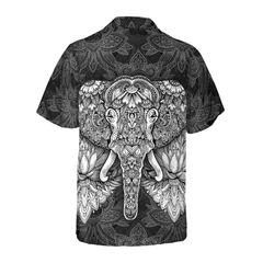 Mandala Elephant Hawaiian Shirt - Hyperfavor