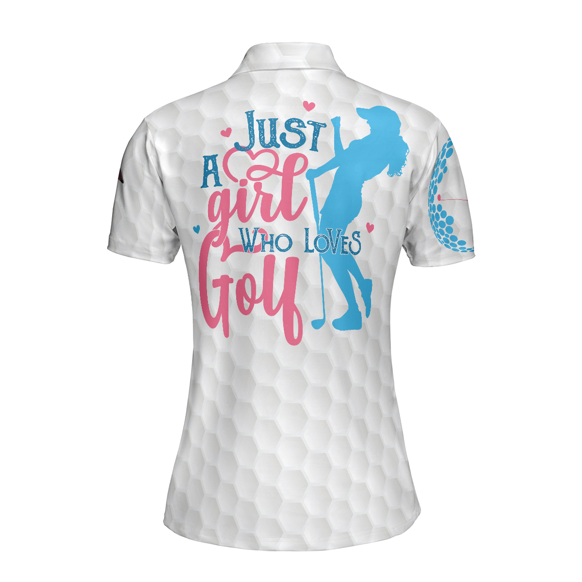 Just A Girl Who Loves Golf Short Sleeve Women Polo Shirt - Hyperfavor