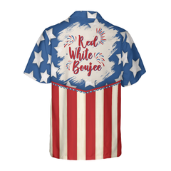 Red White Boujee Hawaiian Shirt - Hyperfavor