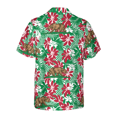 California Flag Seamless Pattern USA Hawaiian Shirt - Hyperfavor