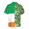 Shamrock With Flag Saint Patrick's Day Irish Ireland Hawaiian Shirt - Hyperfavor