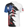 Puerto Rico Skull Polo Shirt, White Skull Puerto Rico Flag Shirt For American, Best Puerto Rico State Shirt - Hyperfavor
