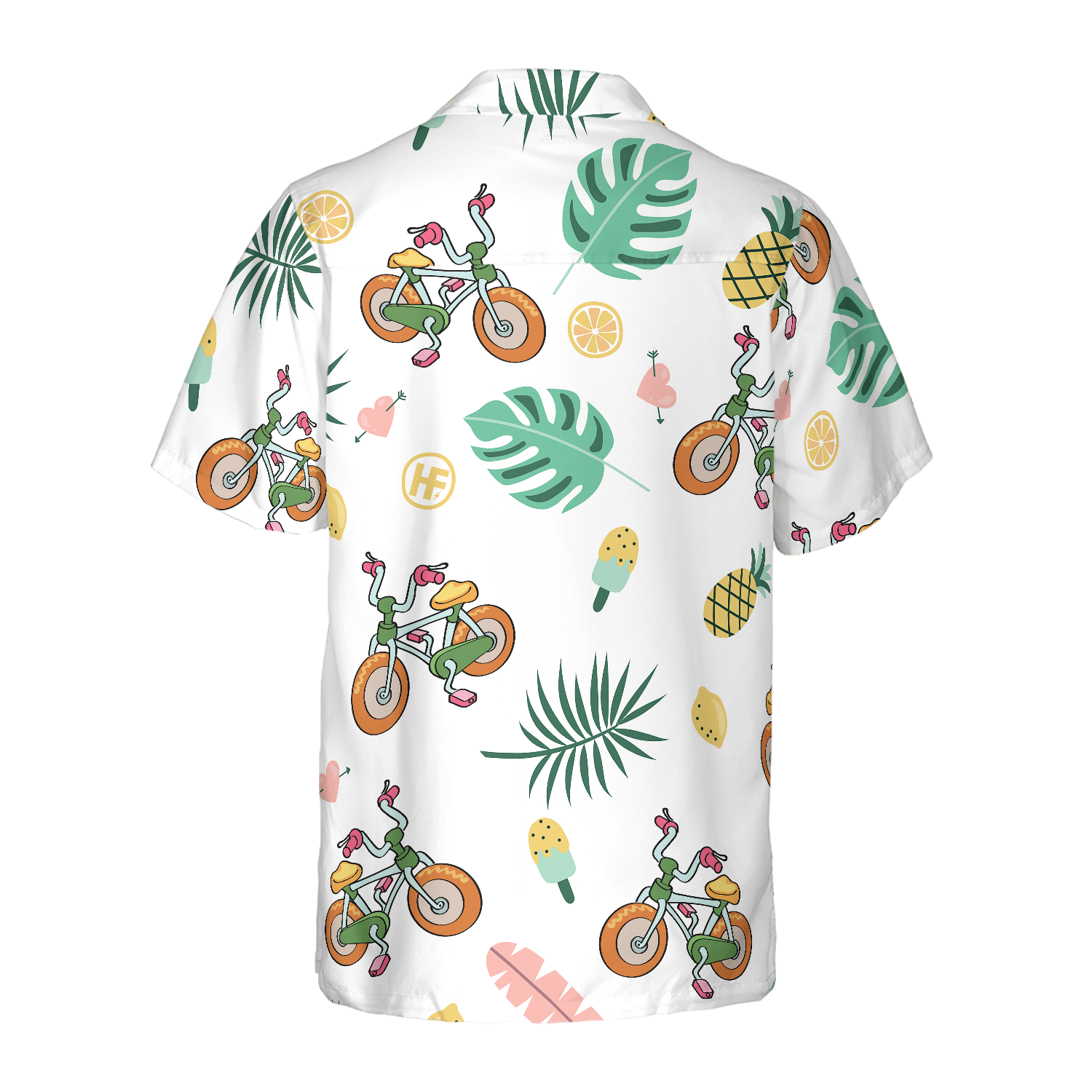 Cartoon Cycling Hawaiian Shirt - Hyperfavor