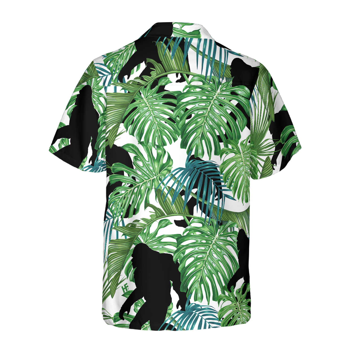 Bigfoot Tropical Seamless Pattern Hawaiian Shirt - Hyperfavor