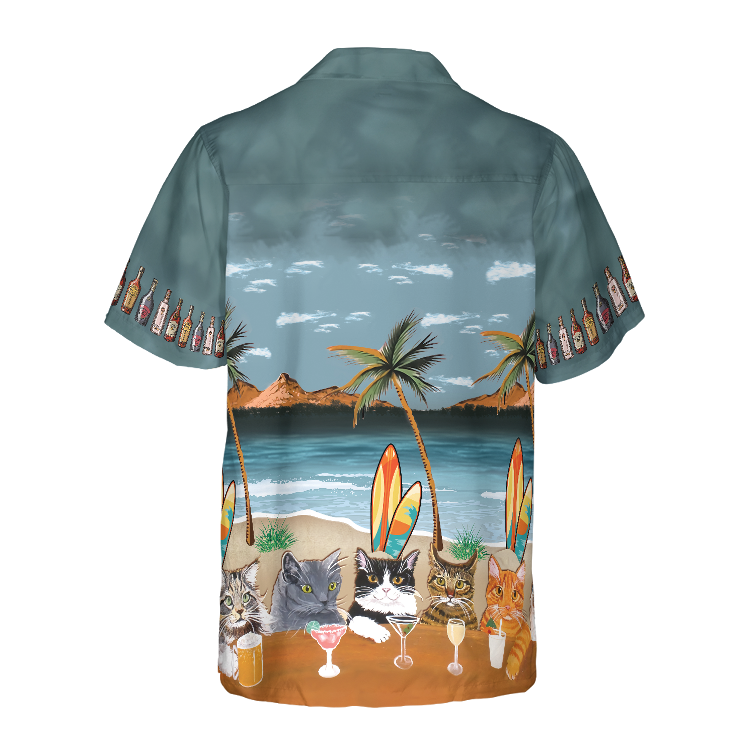 Cat Beer Alcohol Hawaiian Shirt - Hyperfavor