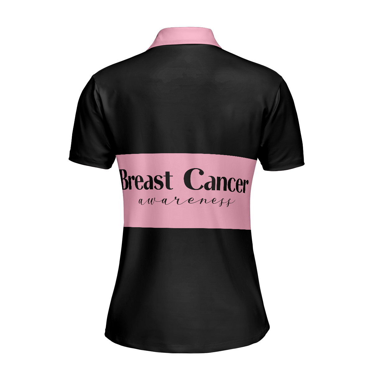 Breast Cancer Awareness Ribbon Short Sleeve Women Polo Shirt, Thoughtful Breast Cancer Survivor Shirt - Hyperfavor