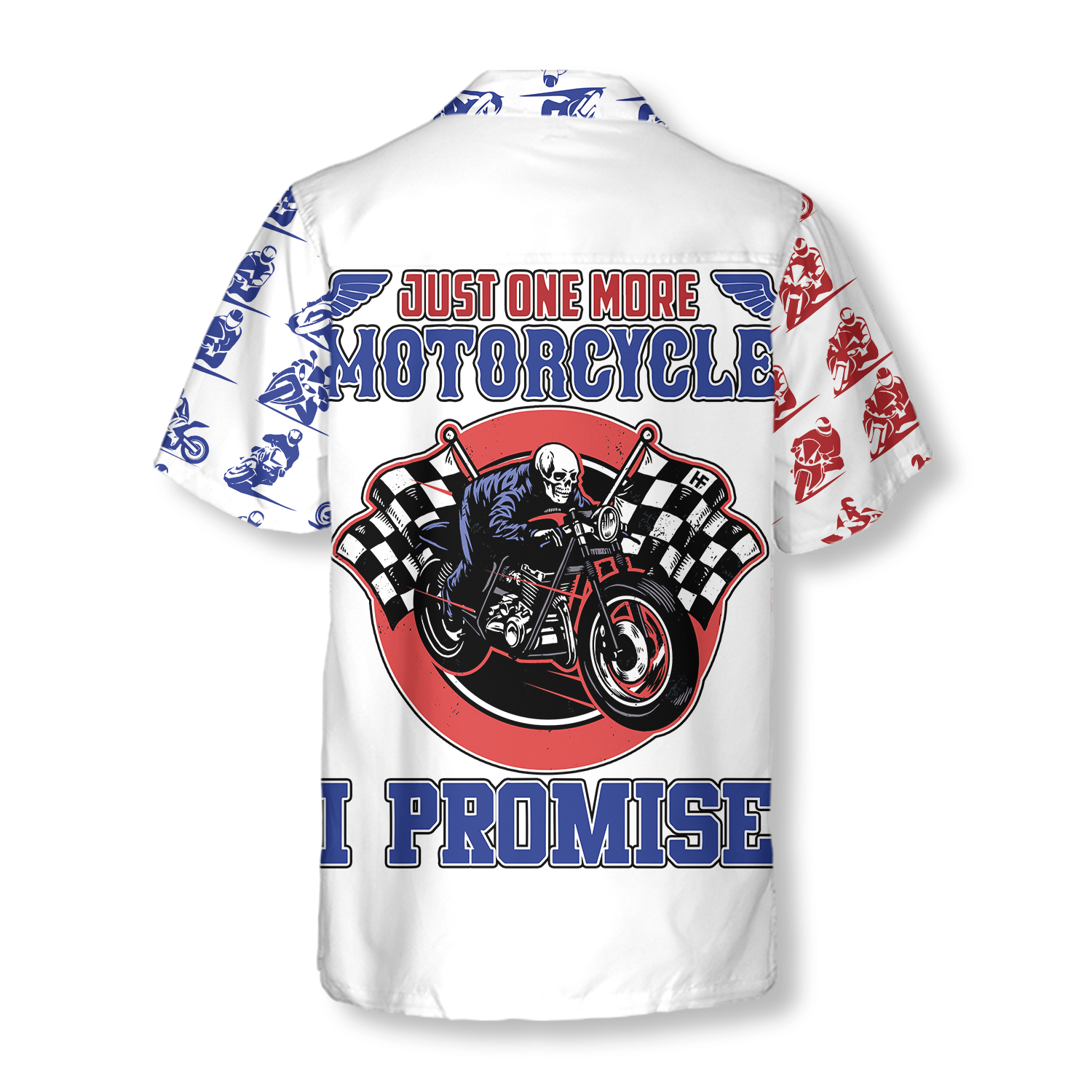 American Skull Motorcycle Custom Hawaiian Shirt - Hyperfavor