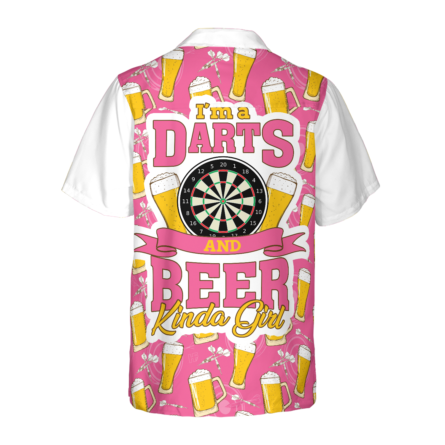 I'm A Darts And Beer Kinda Girl Hawaiian Shirt - Hyperfavor