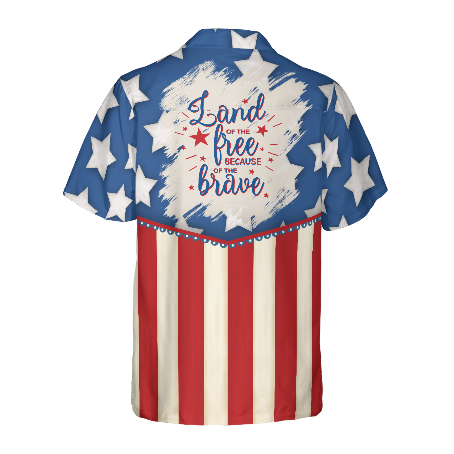 Land Of The Free Because Of The Brave Hawaiian Shirt - Hyperfavor