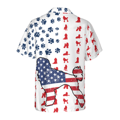 Poodles American Flag Hawaiian Shirt - Hyperfavor