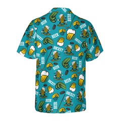 Hockey And Beer Hawaiian Shirt - Hyperfavor