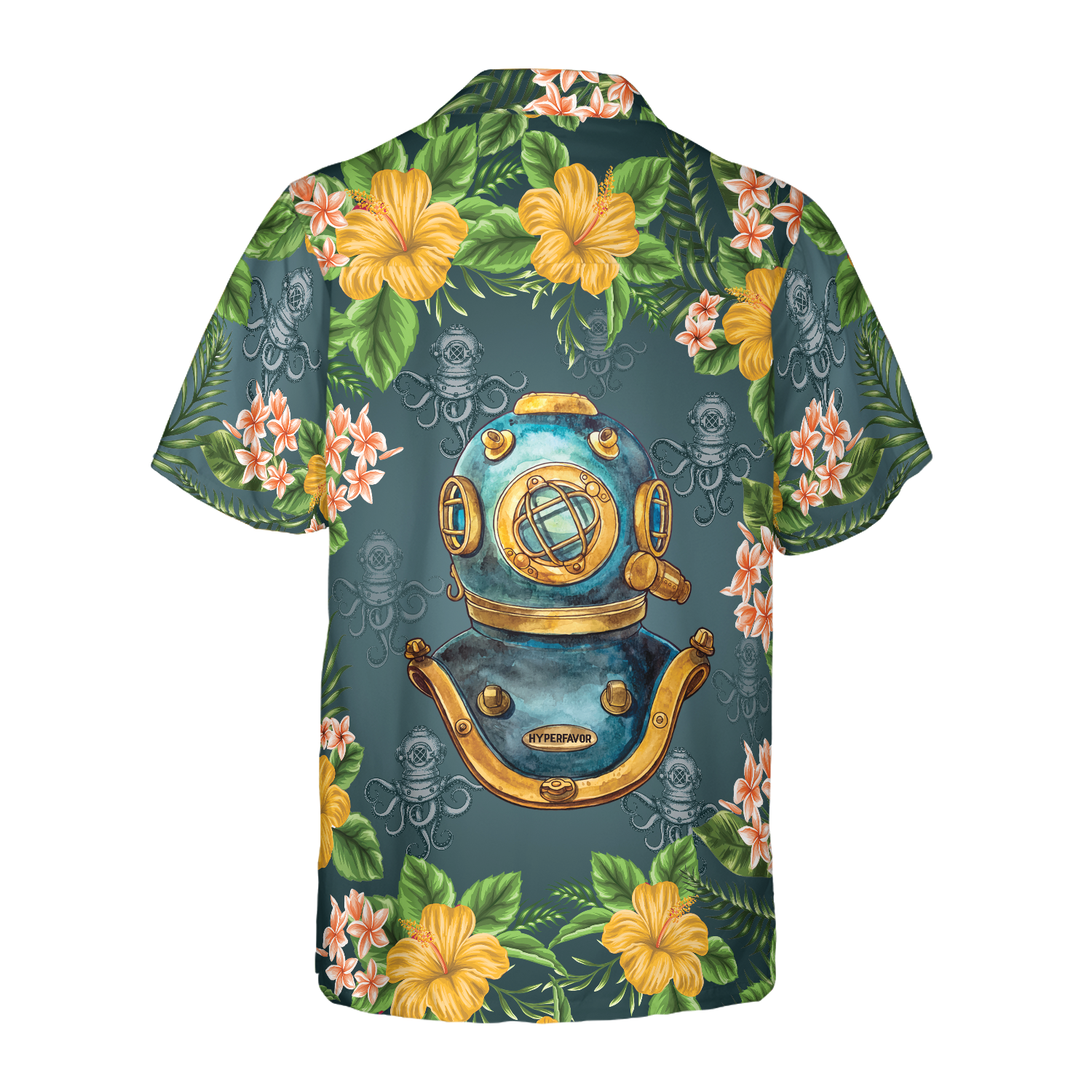 Scuba Diving Vintage Helmet Hawaiian Shirt - Hyperfavor