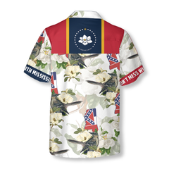 Mississippi Mockingbird And Magnolia Hawaiian Shirt - Hyperfavor