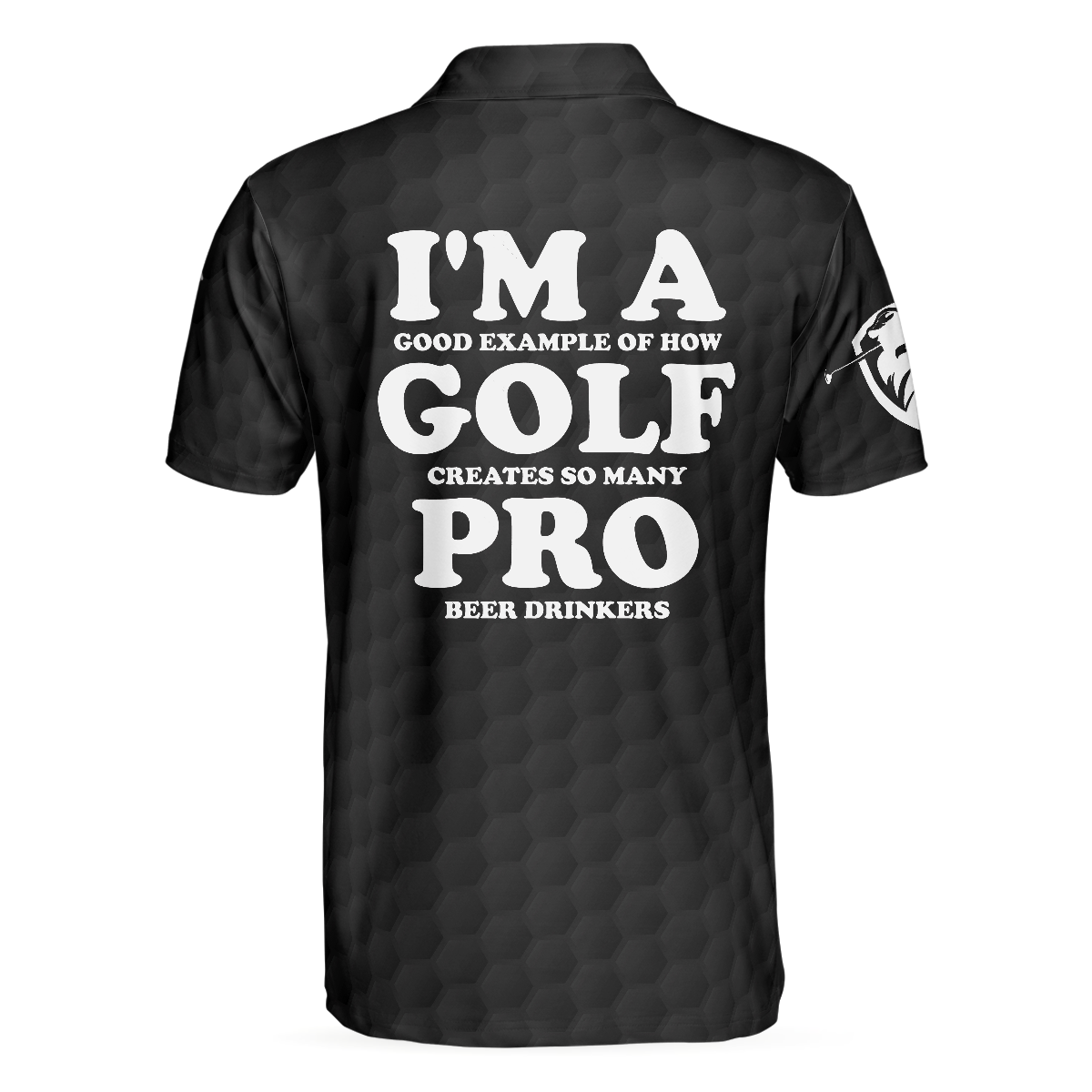 I'm A Golf Pro Golf Polo Shirt, Black And White Skull Golf Shirt For Men, Basic Golf Sayings Shirt - Hyperfavor