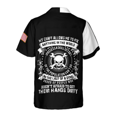 Mechanic Proud Skull Hawaiian Shirt - Hyperfavor