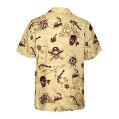 Pirate Pattern Hawaiian Shirt - Hyperfavor