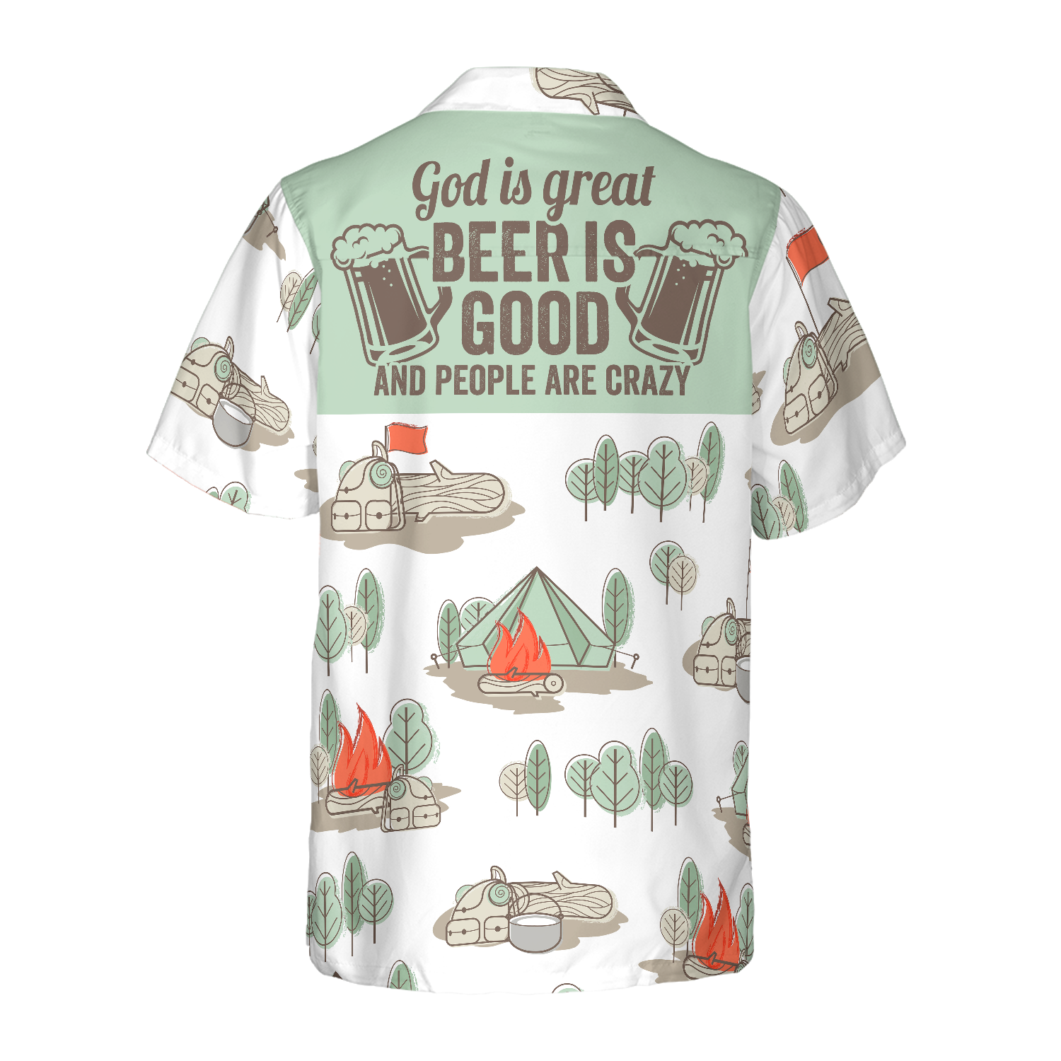 God Is Great Beer Is Good Hawaiian Shirt - Hyperfavor