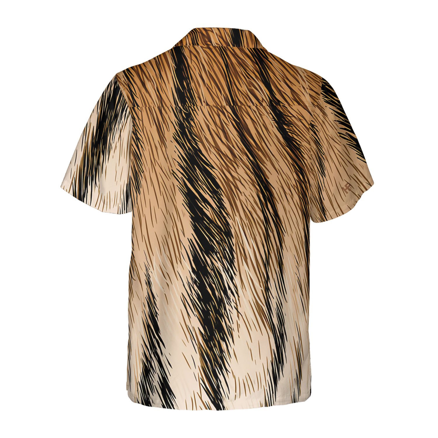 Tiger Fur Strip Pattern Hawaiian Shirt - Hyperfavor