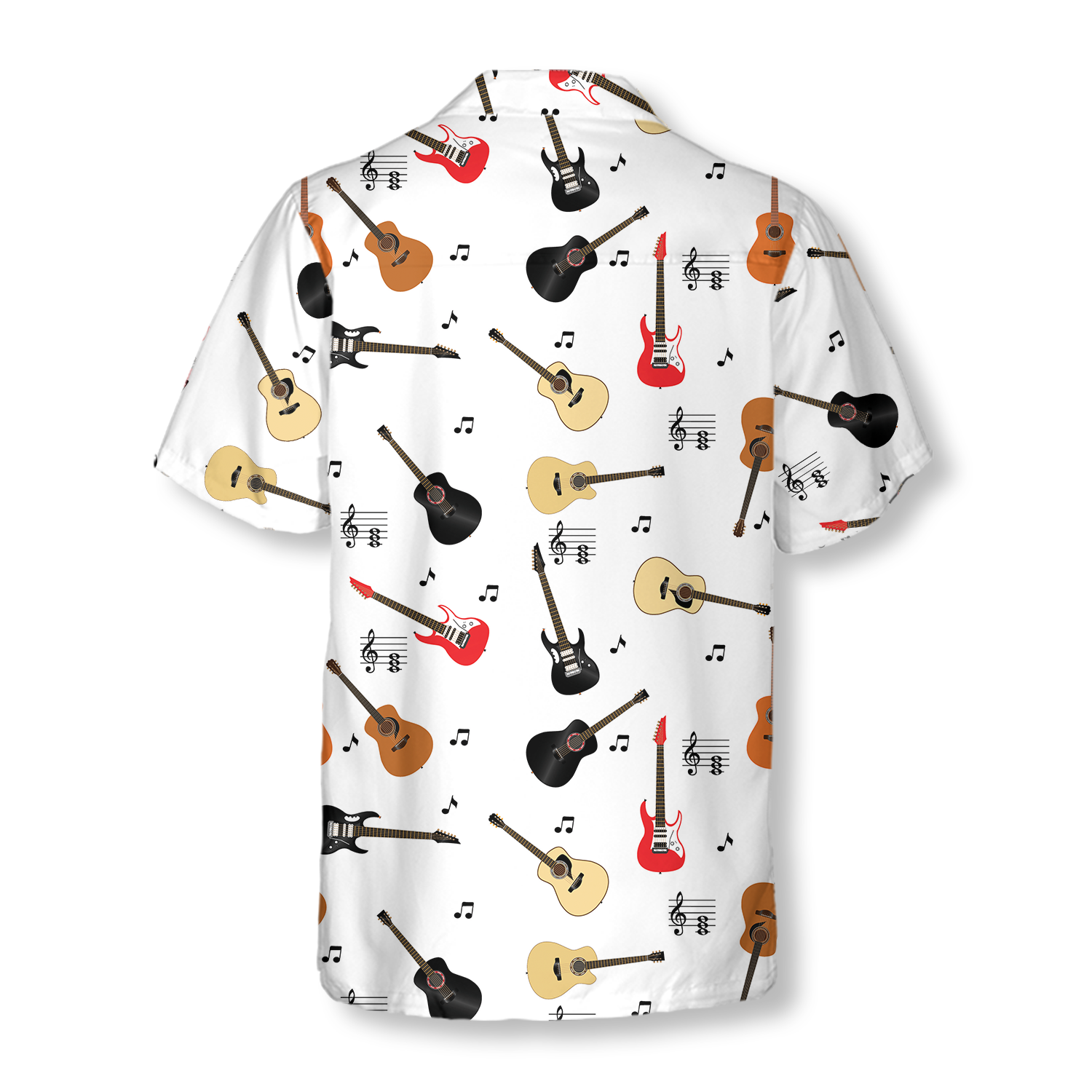 Guitar Musical Note Hawaiian Shirt - Hyperfavor