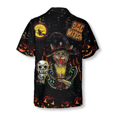 I'm A Bad Witch Cat Hawaiian Shirt - Hyperfavor