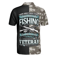 Veteran Fishing With American Flag Polo Shirt, Camouflage Veteran Fisher Sketching Polo Shirt, Patriotic Fishing Shirt For Men - Hyperfavor