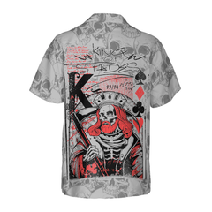 Skull King Spades Skull Hawaiian Shirt, Best Skull Shirt For Men And Women - Hyperfavor