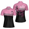 I'm A Classy Sassy Bowling Girl Black And Pink Bowling Short Sleeve Women Polo Shirt, Bowling Gift For Ladies - Hyperfavor