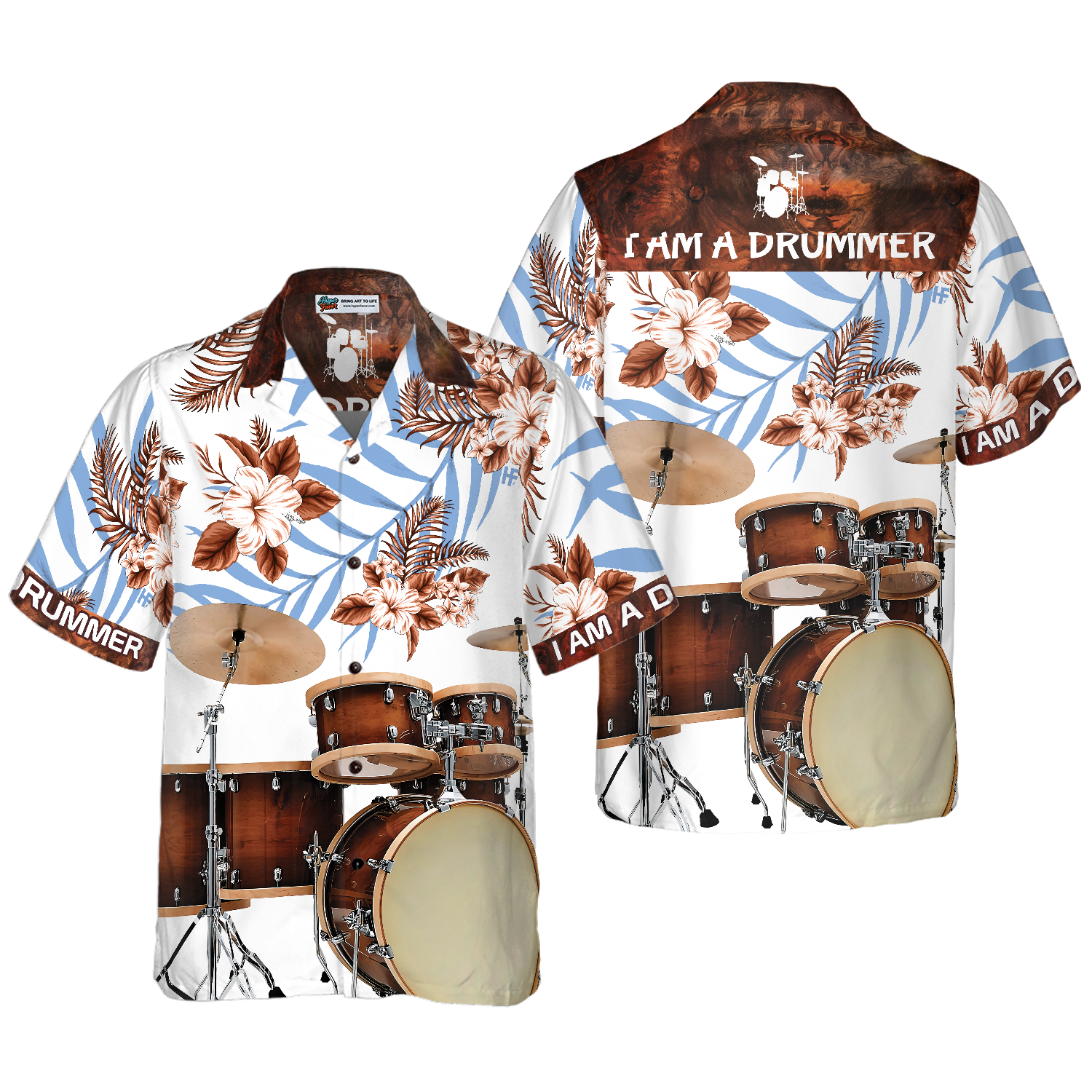 I Am A Drummer Hawaiian Shirt - Hyperfavor