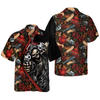 Cool Gun Skull Hawaiian Shirt - Hyperfavor