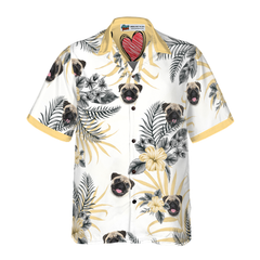 Personalized Peace Love Dog Custom Hawaiian Shirt - Hyperfavor