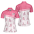 Ballerina Short Sleeve Women Polo Shirt, Pink Ballet Polo Shirt Design For Ladies, Gift For Ballet Dancer - Hyperfavor