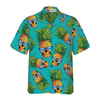 Pineapple Skull & The Tropical Leaves V2 Hawaiian Shirt - Hyperfavor