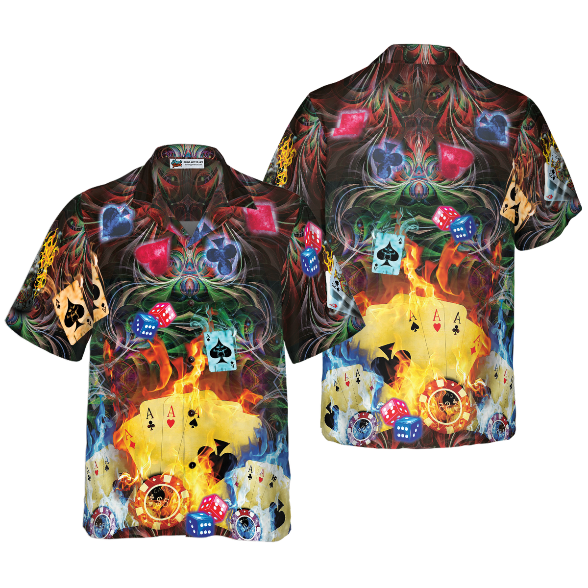 GAMBLING Hawaiian Shirt - Hyperfavor