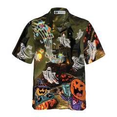 Music Night Halloween Hawaiian Shirt, Halloween Shirt For Men And Women - Hyperfavor