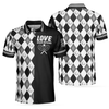 Love Means Nothing Tennis Polo Shirt, Tennis Ball Argyle Pattern Polo Shirt, Best Tennis Shirt For Men - Hyperfavor
