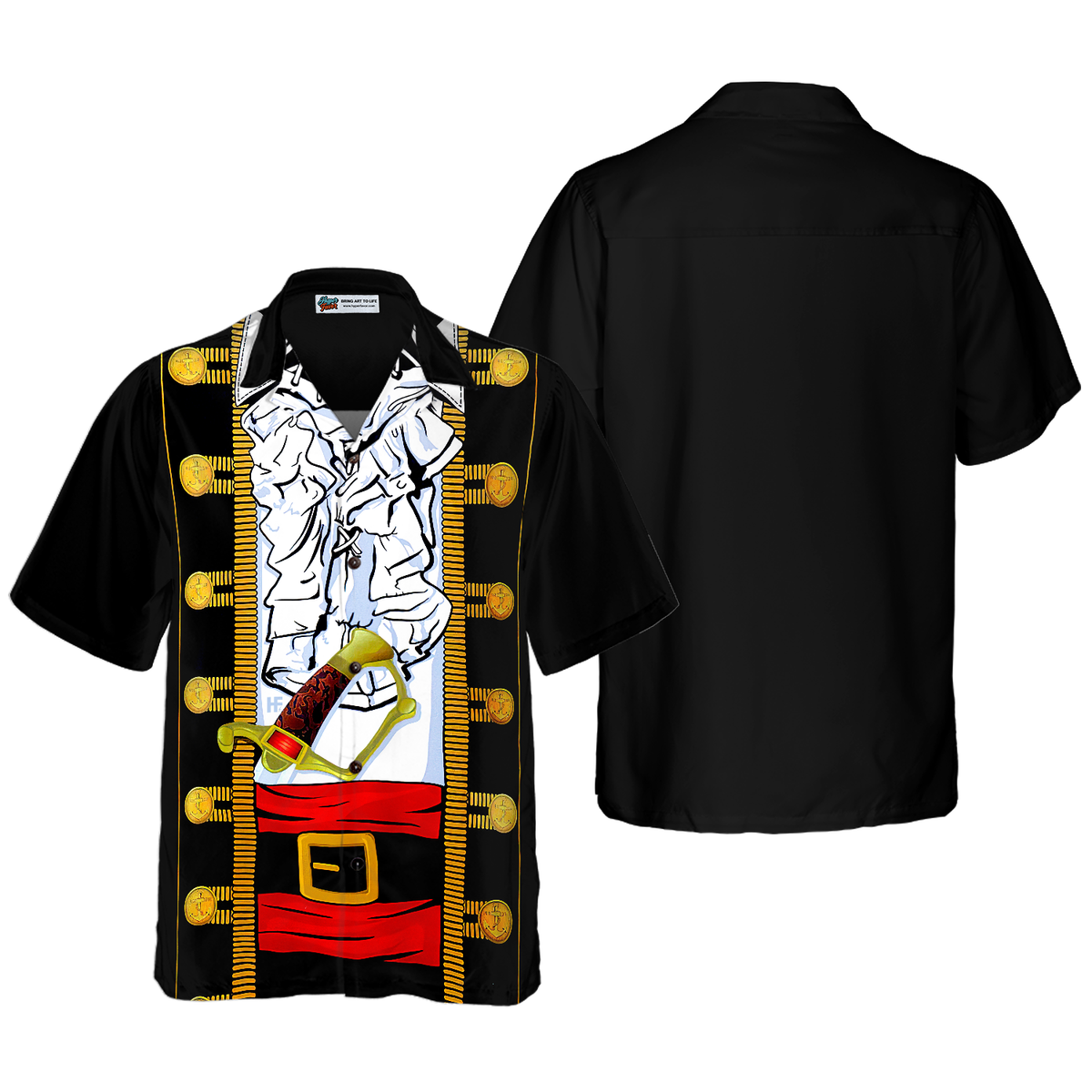 Funny Halloween Pirate Costume Hawaiian Shirt - Hyperfavor