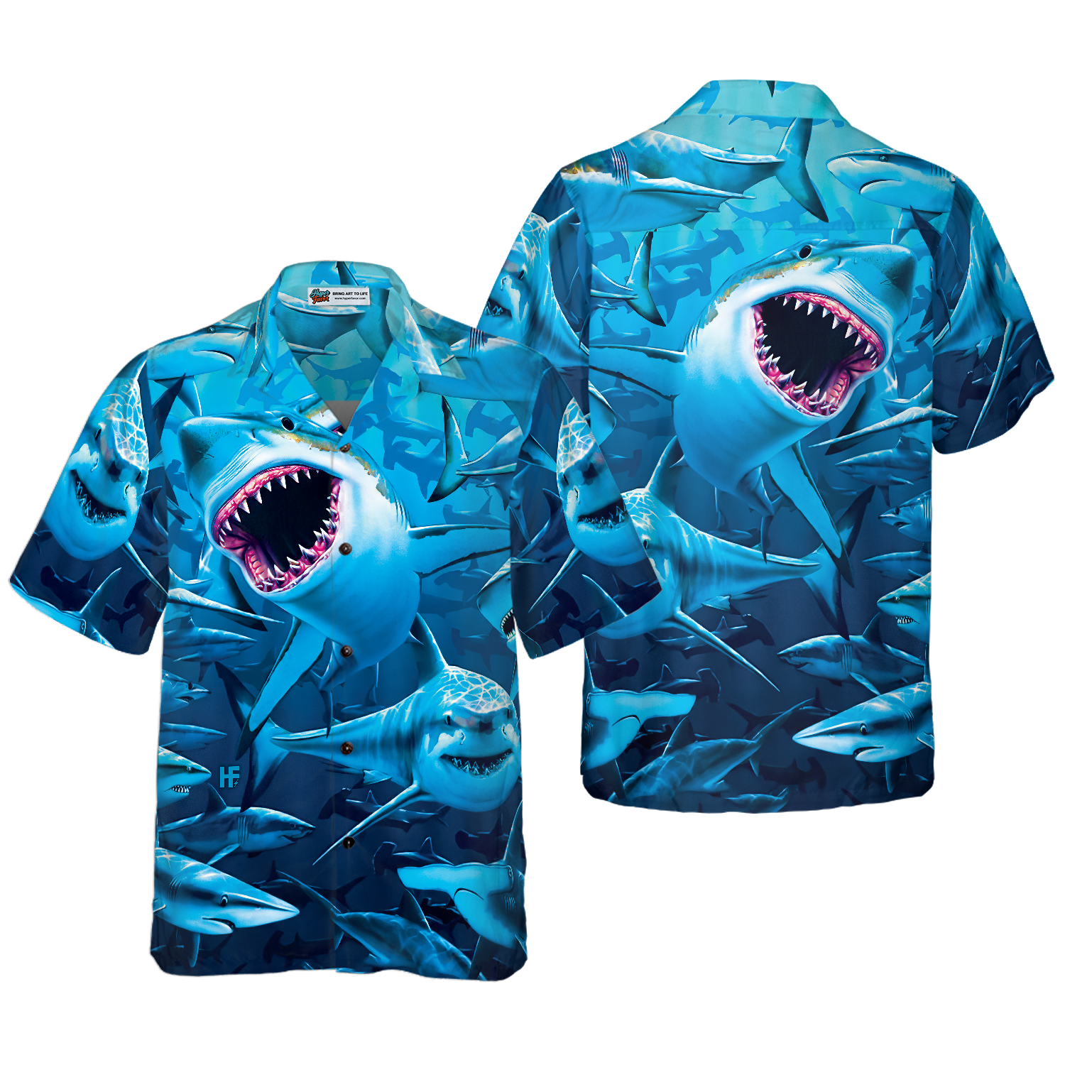 We Are The Great White Sharks Hawaiian Shirt - Hyperfavor