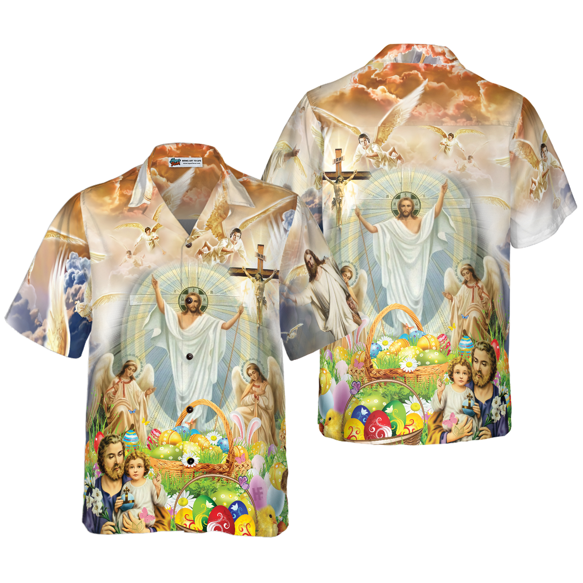 Jesus Happy Easter Hawaiian Shirt - Hyperfavor