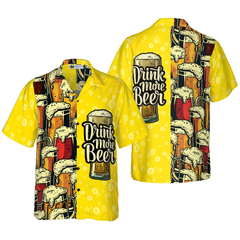 Drink More Beer Hawaiian Shirt - Hyperfavor