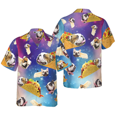 Taco Bulldog Shirt For Men Hawaiian Shirt - Hyperfavor