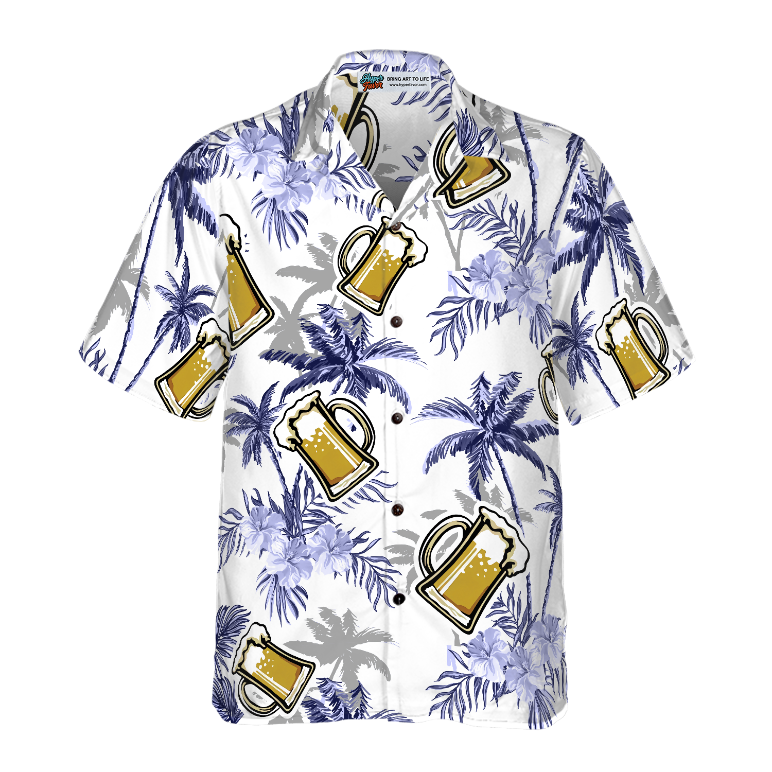 Beer Coconut Tree V1 Hawaiian Shirt - Hyperfavor