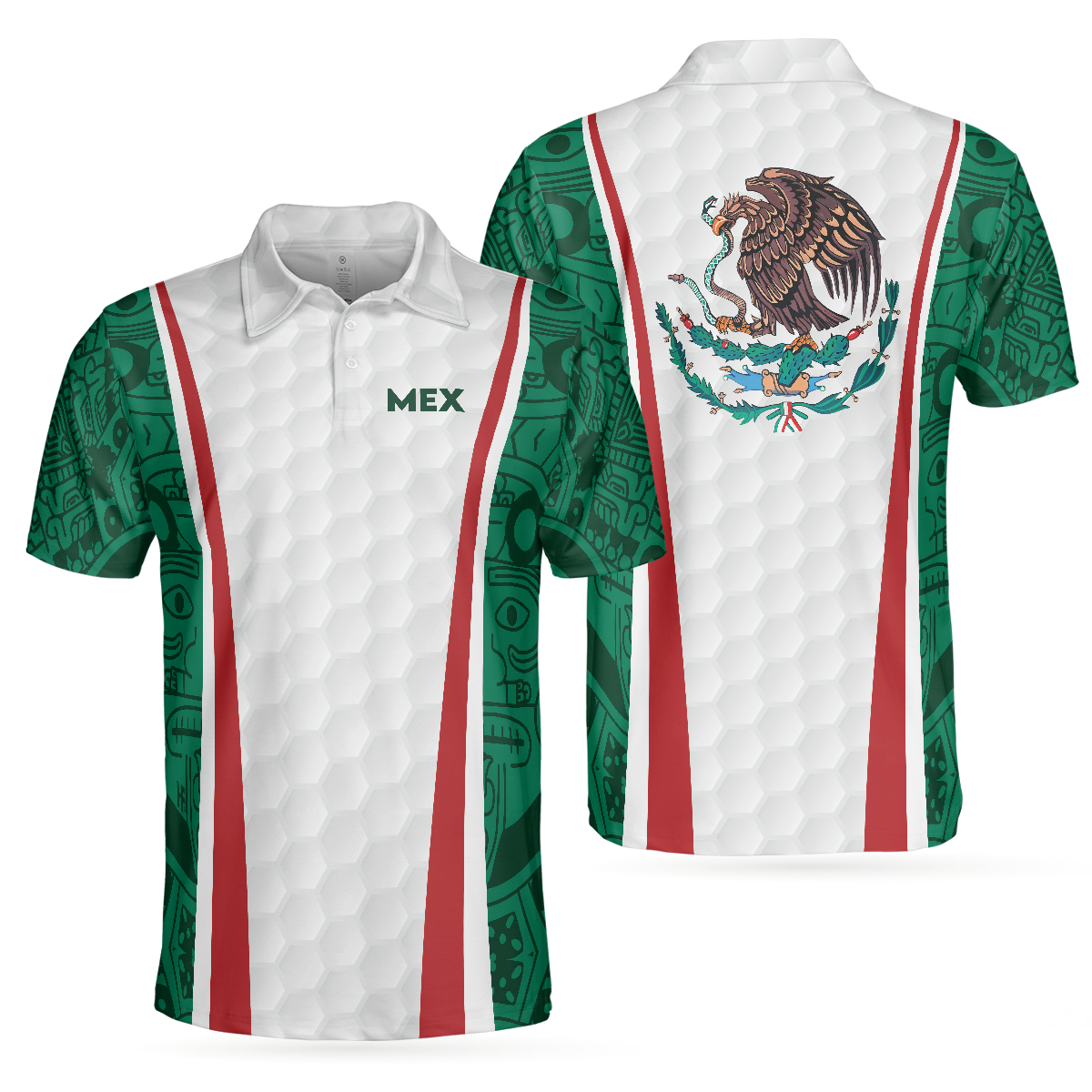 Golf Mexico Retro Polo Shirt, Best Golf Shirt Design For Mexican Lovers, Golf Gift Idea For Male Golfers - Hyperfavor