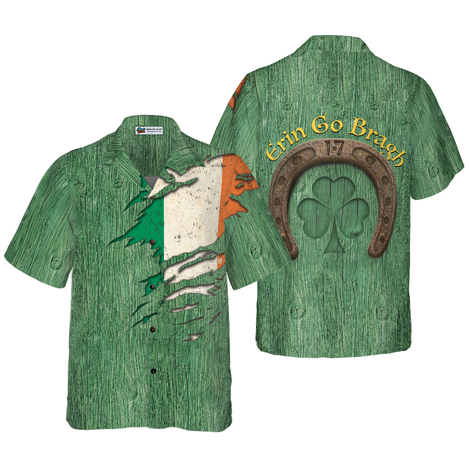 Irish Proud Erin Go Bragh Hawaiian Shirt - Hyperfavor