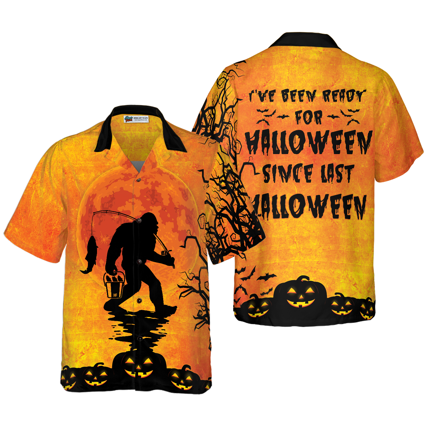 Big Foot Has Been Ready For Halloween Hawaiian Shirt, Unique Halloween Shirt For Men And Women - Hyperfavor